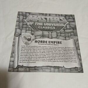 Horde Empire Masters of the Universe Classics Map Tyrannical Galactic Rulers